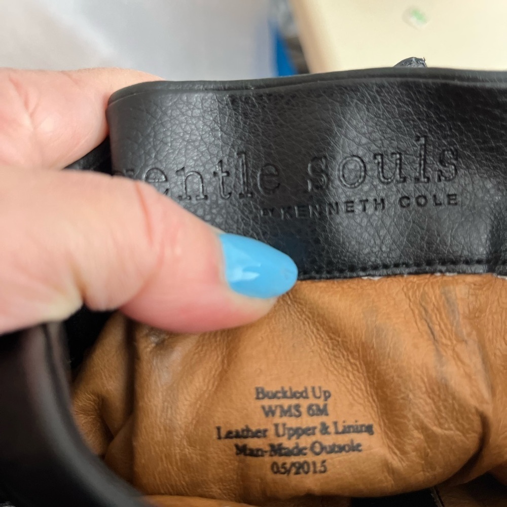 Black leather campus boots by Gentle Souls - Picture 11 of 12